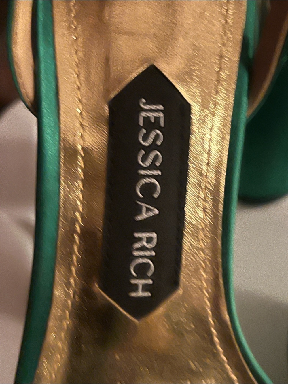 Jessica Rich Emerald Green Platform Block Heel Sandal - Picture 6 of 7